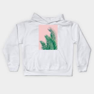 Summer Palm Leaves Kids Hoodie